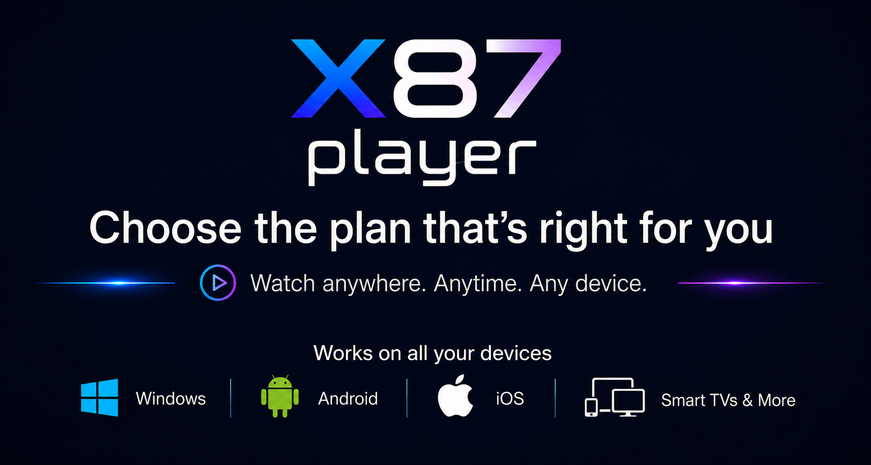 Choose the best X87 plan for your setup